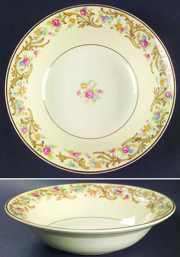 Scroll Border Rim Cereal Bowl by Taylor, Smith & Taylor (Ts&T)-1