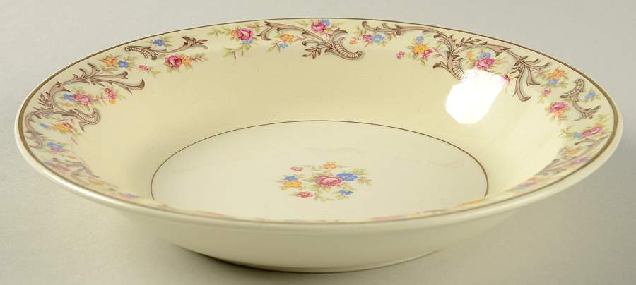 Scroll Border Rim Soup Bowl by Taylor, Smith & Taylor (Ts&T)-1