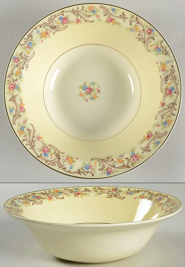 Scroll Border 9" Round Vegetable Bowl by Taylor, Smith & Taylor (Ts&T)-1