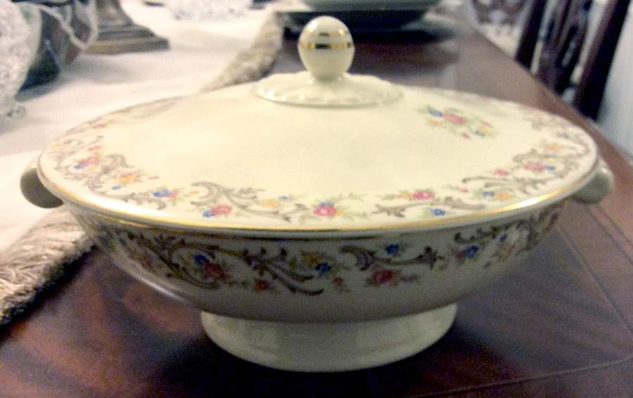 Scroll Border Round Covered Vegetable by Taylor, Smith & Taylor (Ts&T)-1