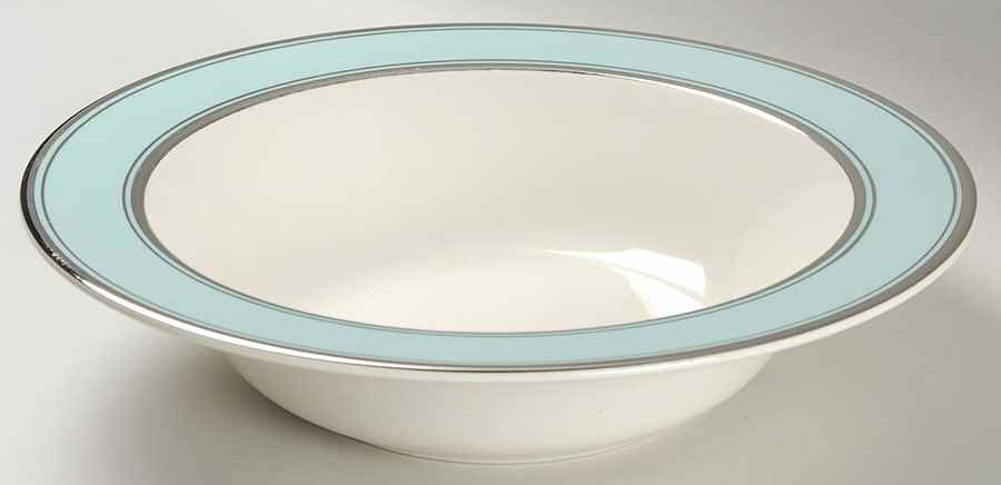 Silver Blue 9" Round Vegetable Bowl by Taylor, Smith & Taylor (Ts&T)-1