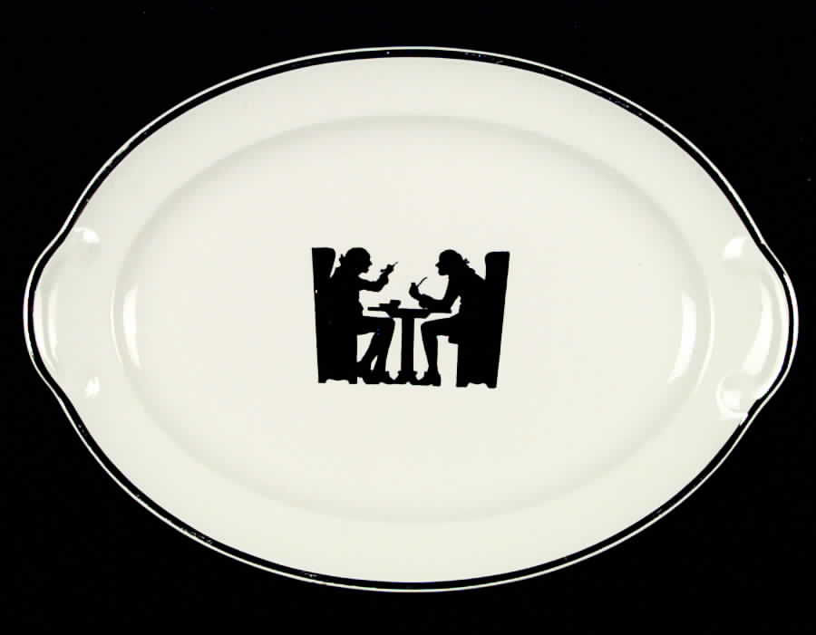Silhouette 11" Oval Serving Platter by Taylor, Smith & Taylor (Ts&T)-1