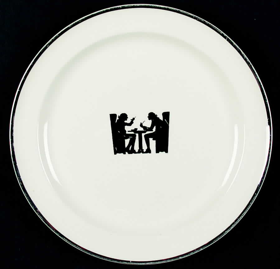 Silhouette Luncheon Plate by Taylor, Smith & Taylor (Ts&T)-1