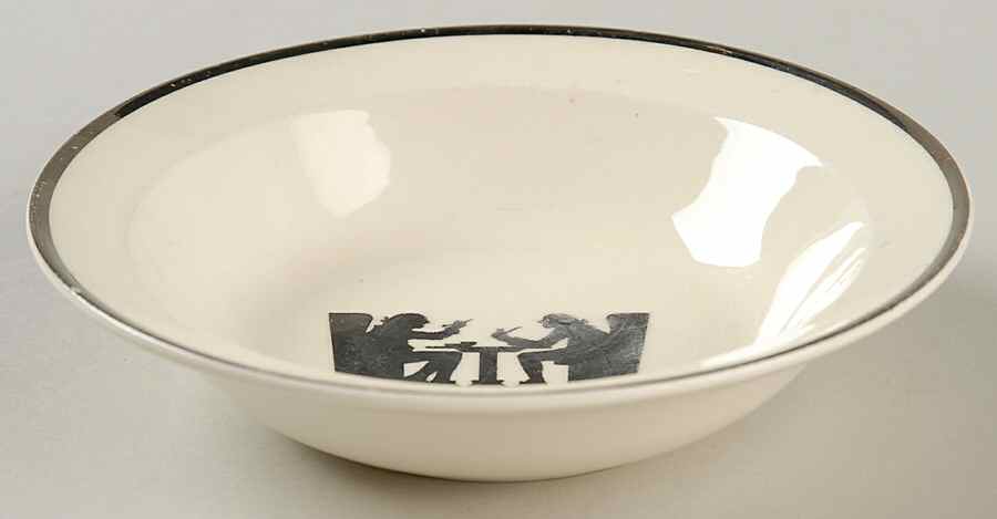 Silhouette Rim Fruit/Dessert (Sauce) Bowl by Taylor, Smith & Taylor (Ts&T)-1