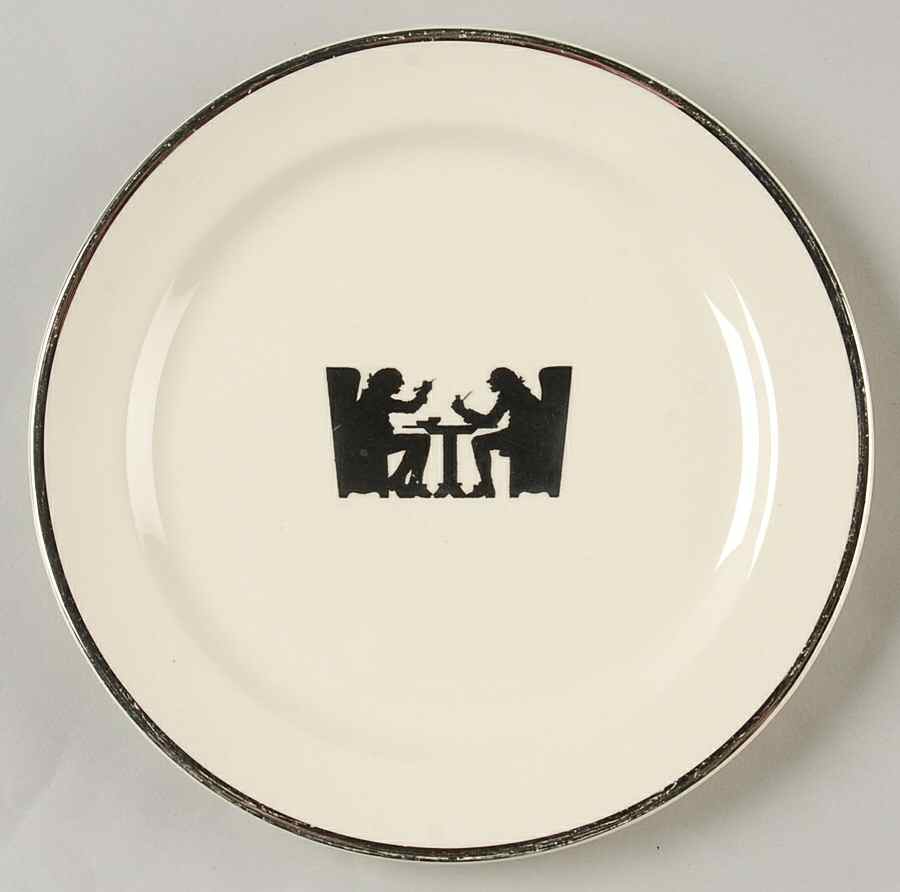 Silhouette Bread & Butter Plate by Taylor, Smith & Taylor (Ts&T)-1