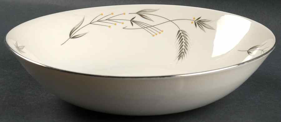 Silver Wheat 10" Large Salad Serving Bowl by Taylor, Smith & Taylor (Ts&T)-1