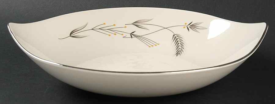 Silver Wheat 10" Round Vegetable Bowl by Taylor, Smith & Taylor (Ts&T)-1