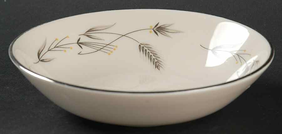 Silver Wheat Fruit/Dessert (Sauce) Bowl by Taylor, Smith & Taylor (Ts&T)-1