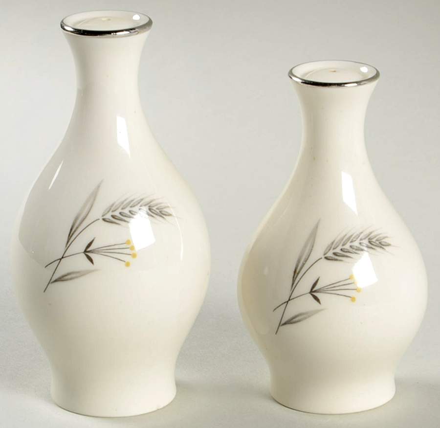 Silver Wheat Salt & Pepper Set by Taylor, Smith & Taylor (Ts&T)-1