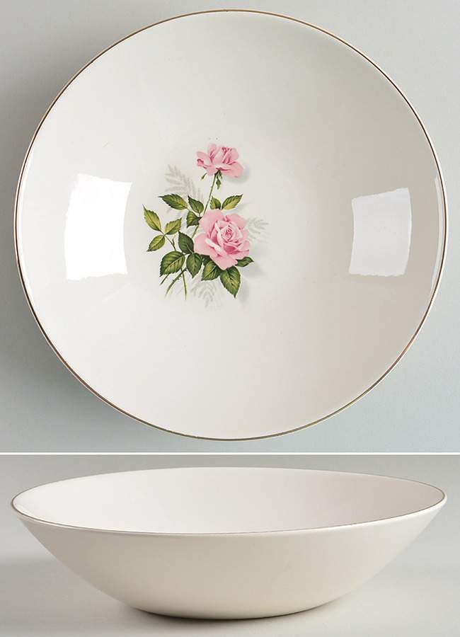 Summer Rose Gold 8" Round Vegetable Bowl by Taylor, Smith & Taylor (Ts&T)-1