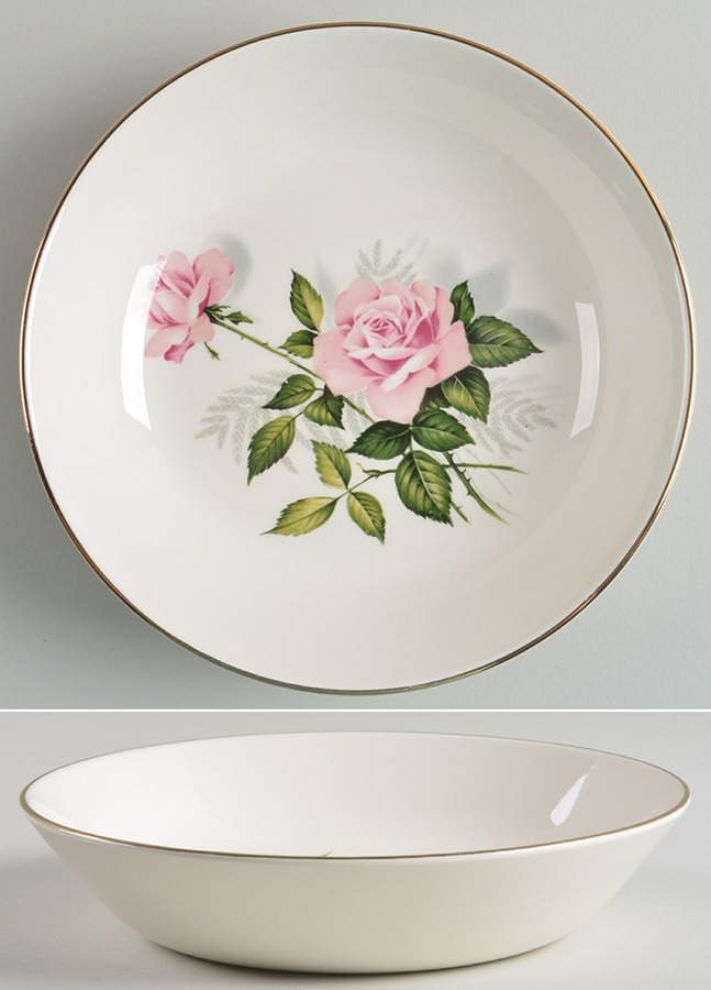 Summer Rose Gold Coupe Cereal Bowl by Taylor, Smith & Taylor (Ts&T)-1