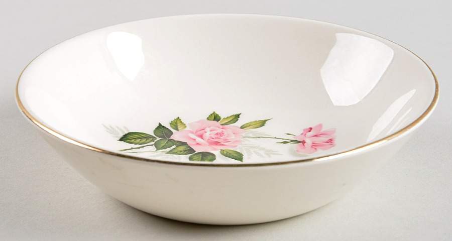 Summer Rose Gold Fruit/Dessert (Sauce) Bowl by Taylor, Smith & Taylor (Ts&T)-1