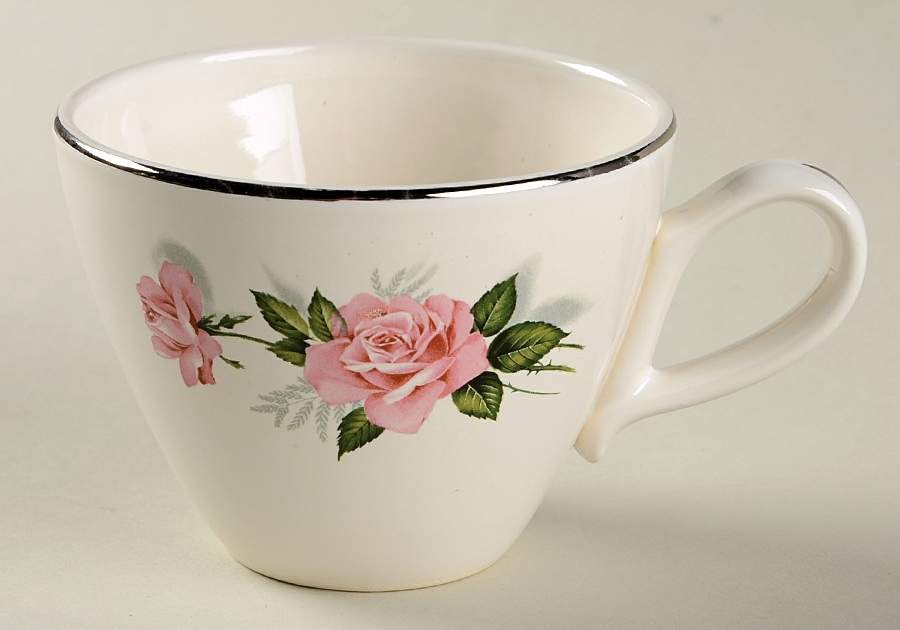 Summer Rose Platinum Flat Cup by Taylor, Smith & Taylor (Ts&T)-1