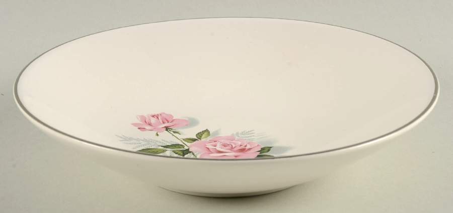 Summer Rose Platinum Coupe Soup Bowl by Taylor, Smith & Taylor (Ts&T)-1