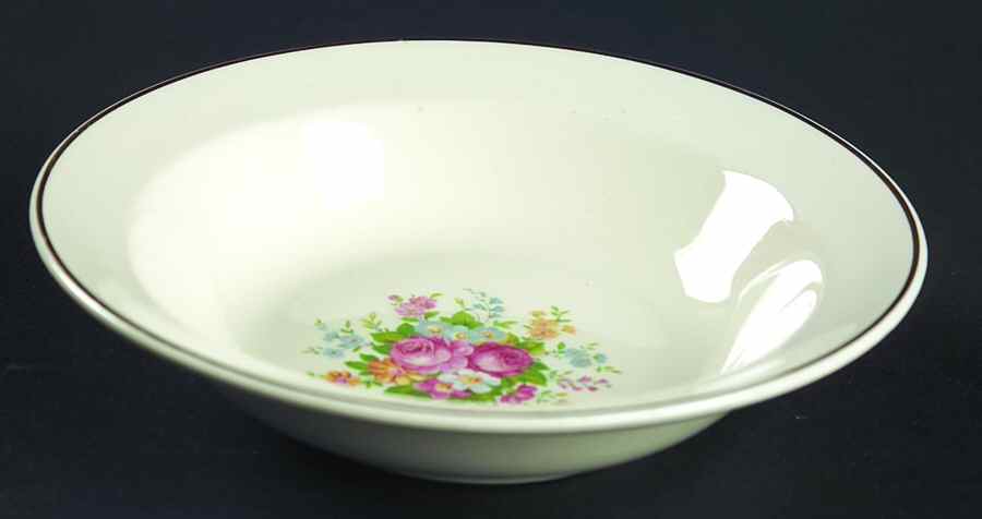 1821 Rim Fruit/Dessert (Sauce) Bowl by Taylor, Smith & Taylor (Ts&T)-1