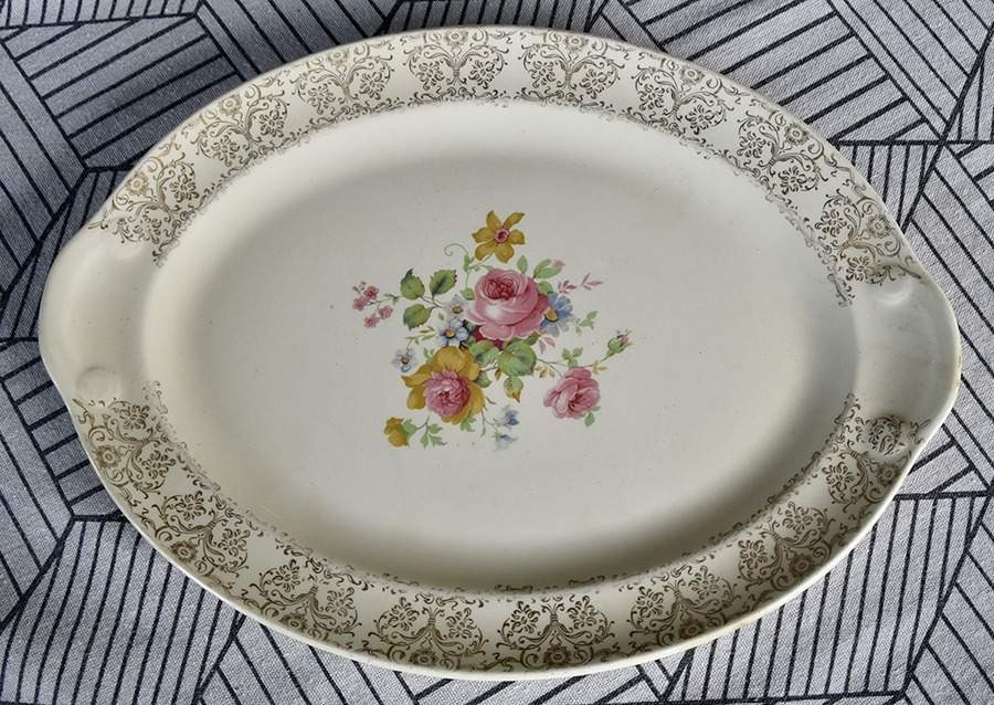TST124 13" Oval Serving Platter by Taylor, Smith & Taylor (Ts&T)-1