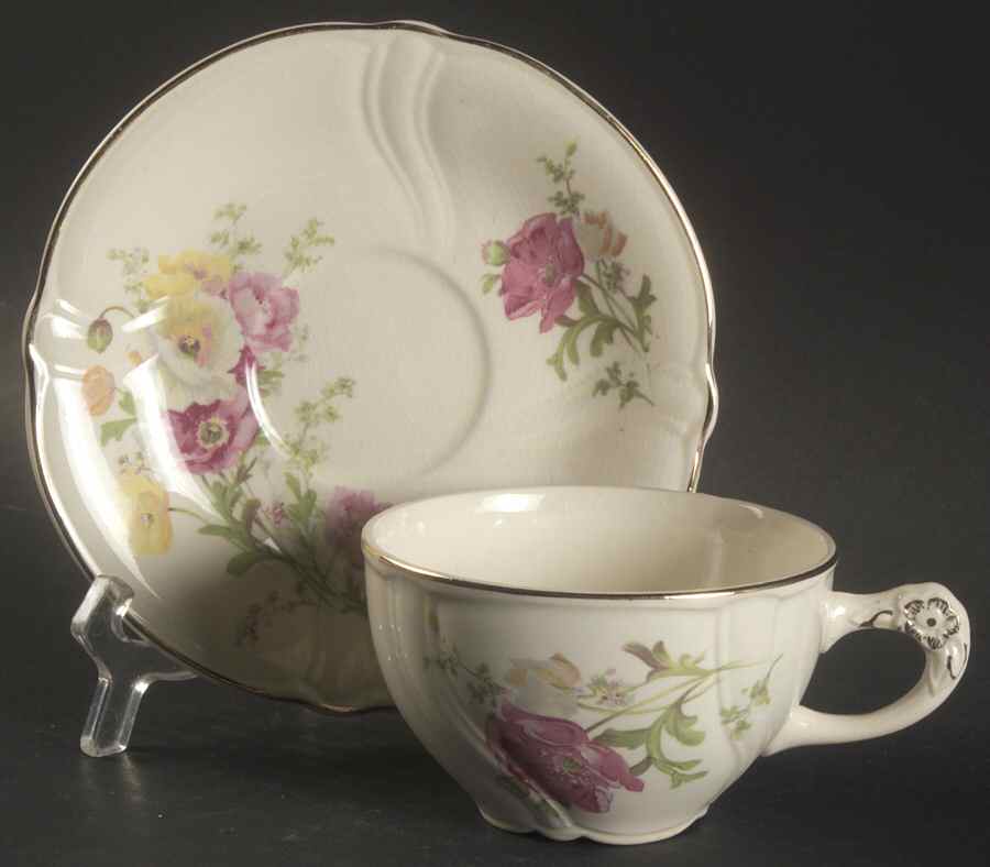 TST128 Flat Cup & Saucer Set by Taylor, Smith & Taylor (Ts&T)-1