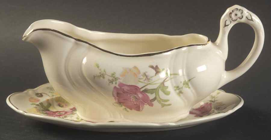 TST128 Gravy Boat & Underplate/Relish by Taylor, Smith & Taylor (Ts&T)-1