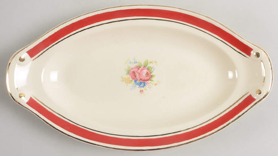 1599 Underplate for Gravy Boat by Taylor, Smith & Taylor (Ts&T)-1