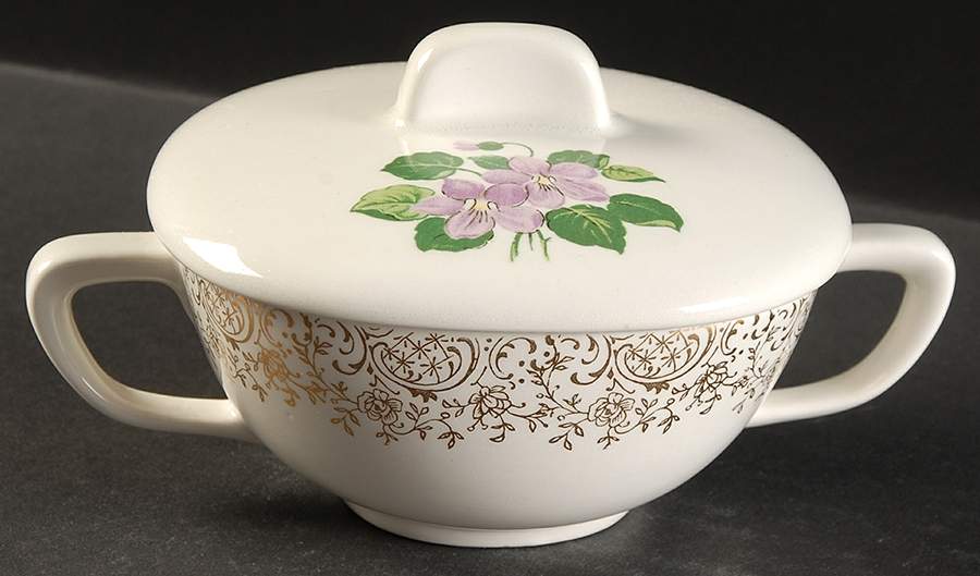 TST132 Sugar Bowl & Lid by Taylor, Smith & Taylor (Ts&T)-1