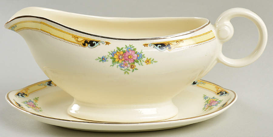 TST134 Gravy Boat & Underplate/Relish by Taylor, Smith & Taylor (Ts&T)-1