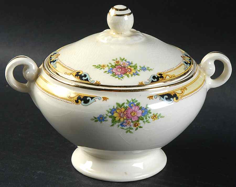 TST134 Sugar Bowl & Lid by Taylor, Smith & Taylor (Ts&T)-1