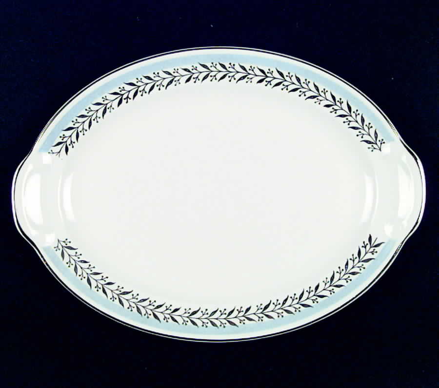 1842 12" Oval Serving Platter by Taylor, Smith & Taylor (Ts&T)-1