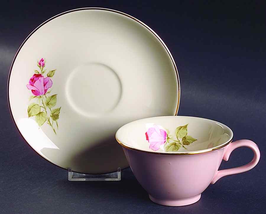 TST140 Flat Cup & Saucer Set by Taylor, Smith & Taylor (Ts&T)-1