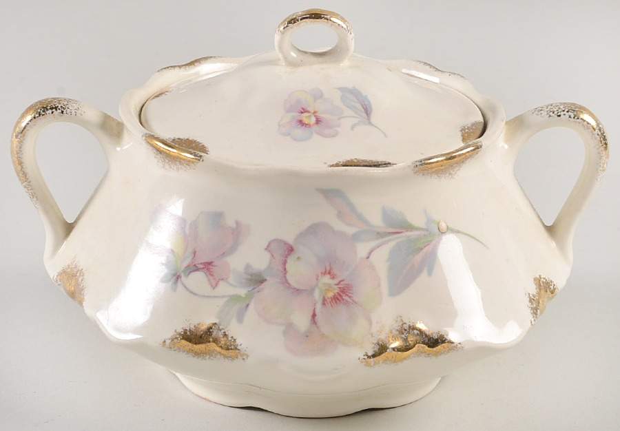 1712 Sugar Bowl & Lid by Taylor, Smith & Taylor (Ts&T)-1