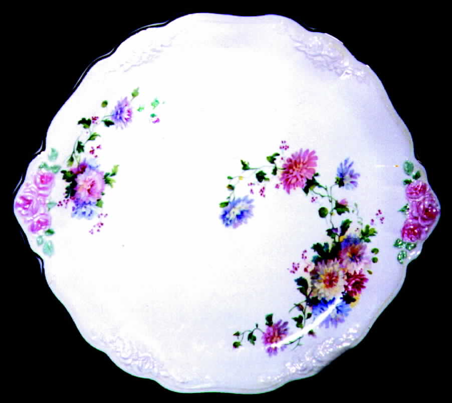 TST148 Handled Cake Plate by Taylor, Smith & Taylor (Ts&T)-1