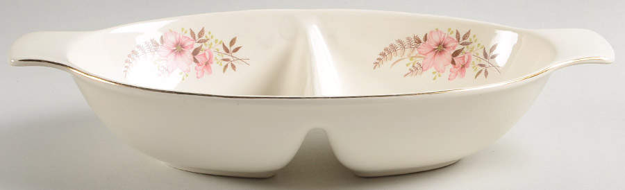 TST163 12" Oval Divided Vegetable Bowl by Taylor, Smith & Taylor (Ts&T)-1