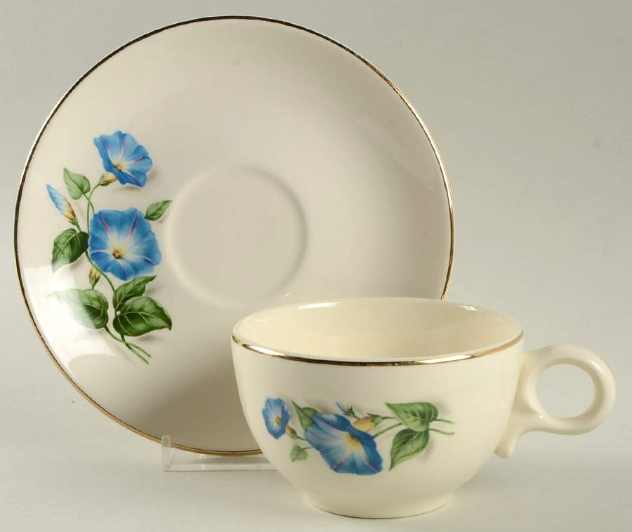 TST165 Flat Cup & Saucer Set by Taylor, Smith & Taylor (Ts&T)-1