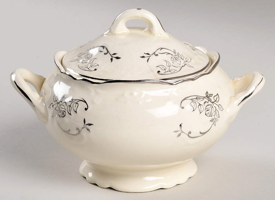 1115 Sugar Bowl & Lid by Taylor, Smith & Taylor (Ts&T)-1