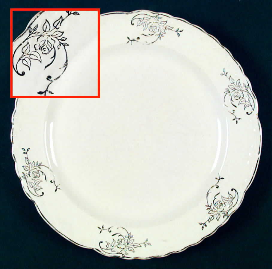 1115 Dinner Plate by Taylor, Smith & Taylor (Ts&T)-1