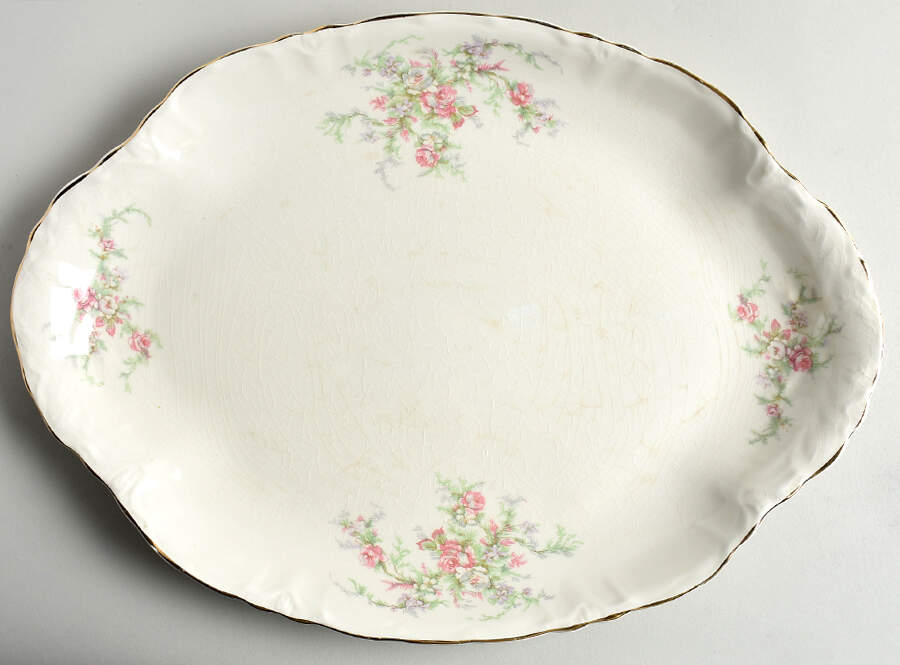 1653 15" Oval Serving Platter by Taylor, Smith & Taylor (Ts&T)-1