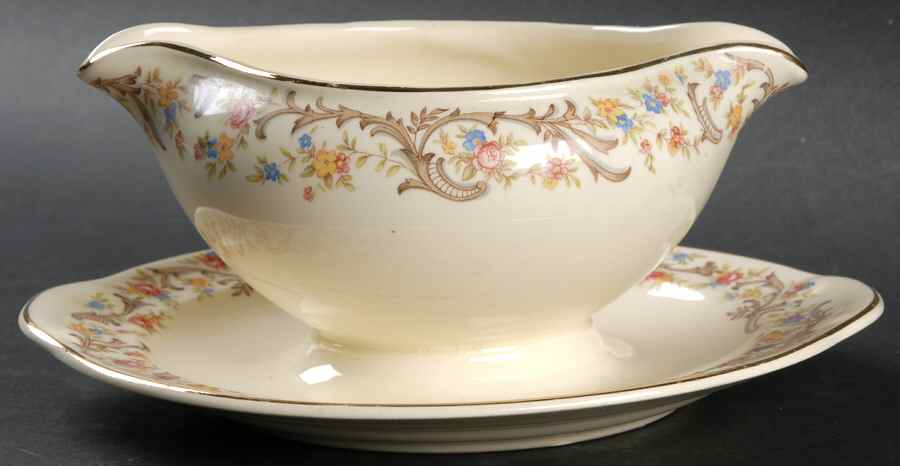 TST180 Gravy Boat with Attached Underplate by Taylor, Smith & Taylor (Ts&T)-1