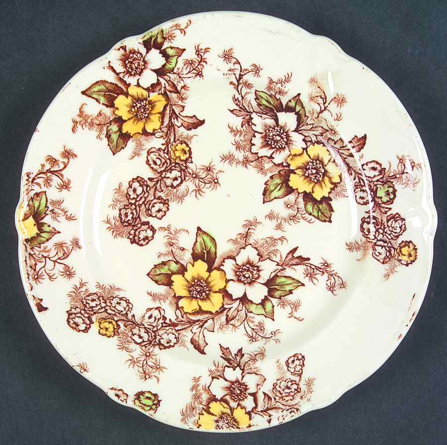 Dogwood Bread & Butter Plate by Taylor, Smith & Taylor (Ts&T)-1