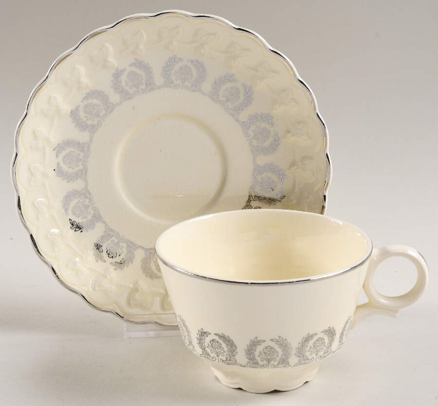 TST236 Flat Cup & Saucer Set by Taylor, Smith & Taylor (Ts&T)-1
