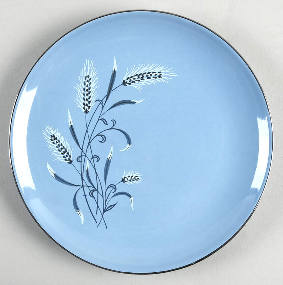 White Wheat Bread & Butter Plate by Taylor, Smith & Taylor (Ts&T)-1