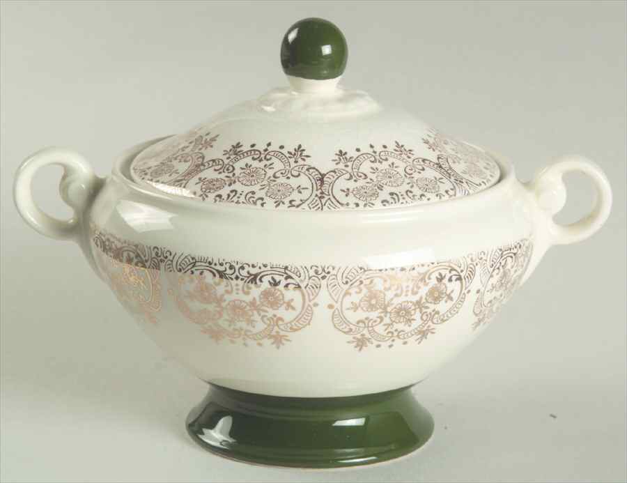 TST77 Sugar Bowl & Lid by Taylor, Smith & Taylor (Ts&T)-1