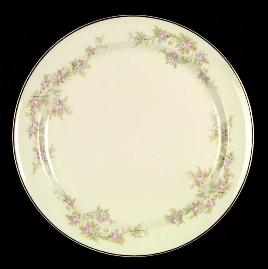 1697 (Smooth) Salad Plate by Taylor, Smith & Taylor (Ts&T)-1