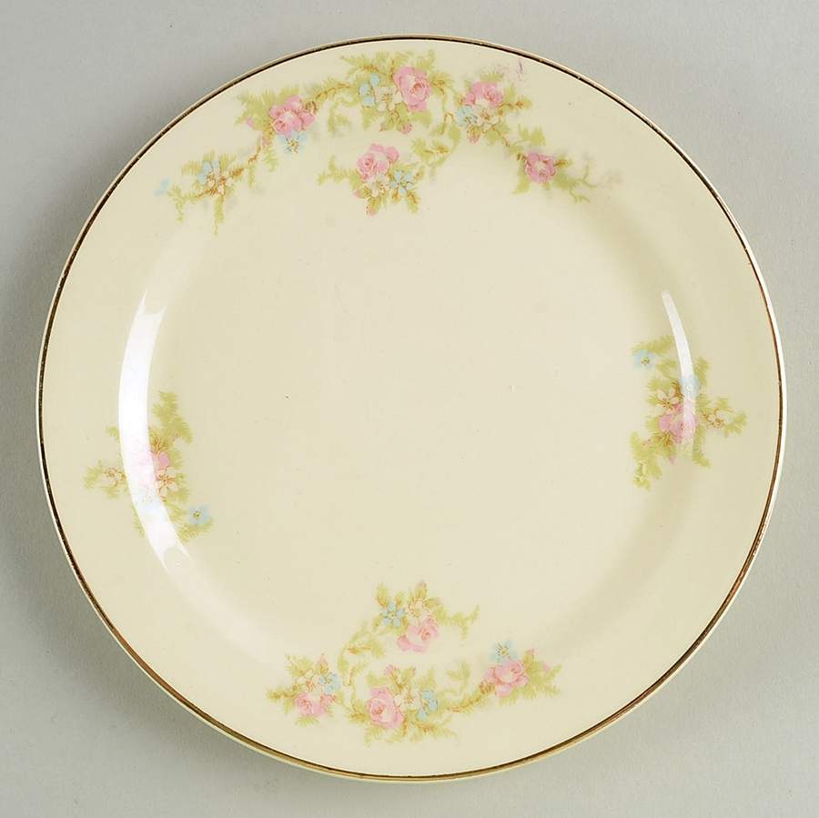 1697 (Smooth) Bread & Butter Plate by Taylor, Smith & Taylor (Ts&T)-1