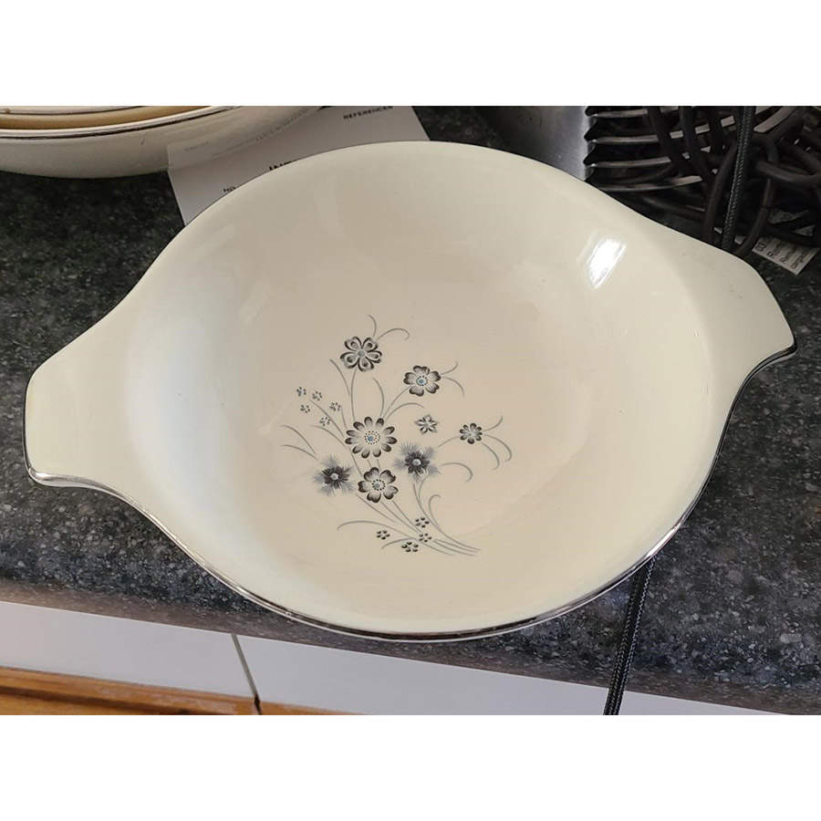 Silver Mist Lugged Cereal Bowl by Taylor, Smith & Taylor (Ts&T)-1