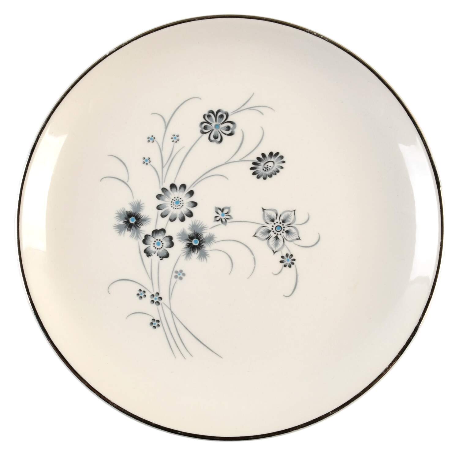 Silver Mist Bread & Butter Plate by Taylor, Smith & Taylor (Ts&T)-1