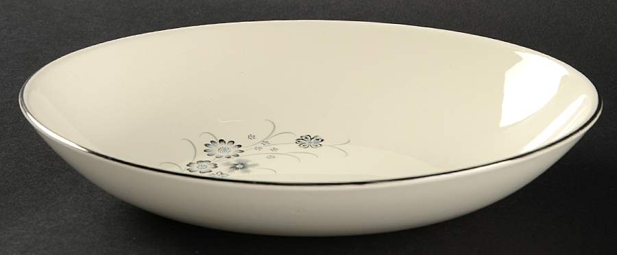Silver Mist 8" Oval Vegetable Bowl by Taylor, Smith & Taylor (Ts&T)-1