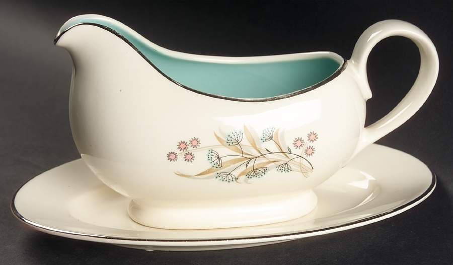 TST33 Gravy Boat & Underplate/Relish by Taylor, Smith & Taylor (Ts&T)-1