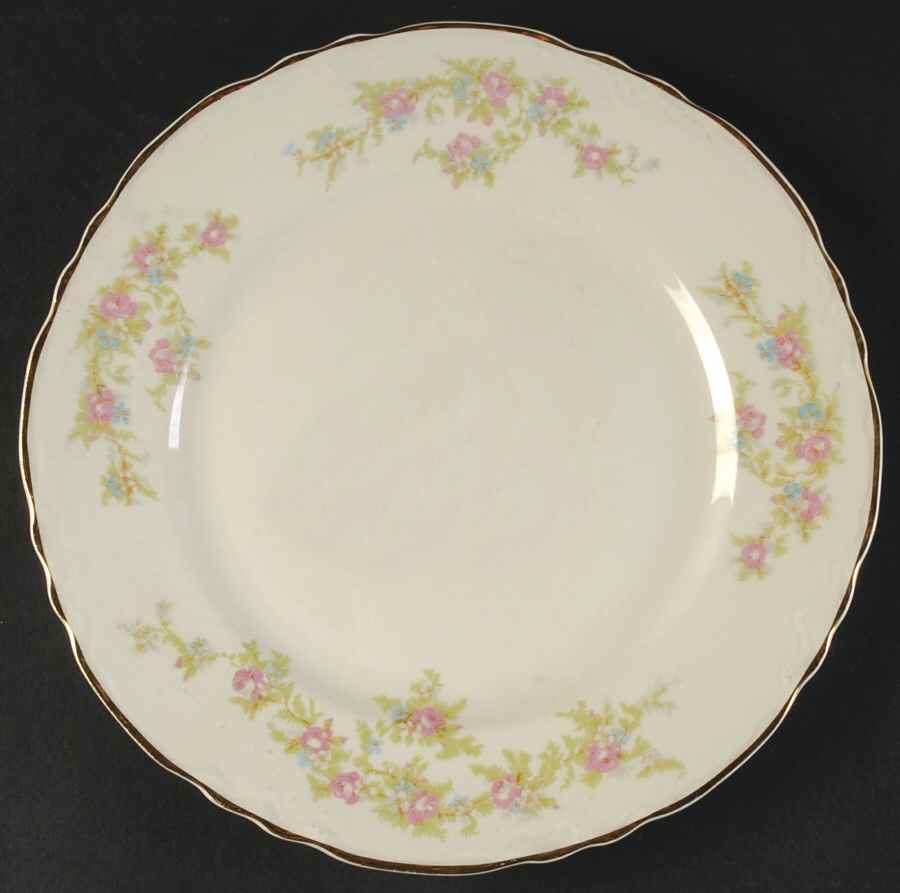 1697 (Scallop) Luncheon Plate by Taylor, Smith & Taylor (Ts&T)-1