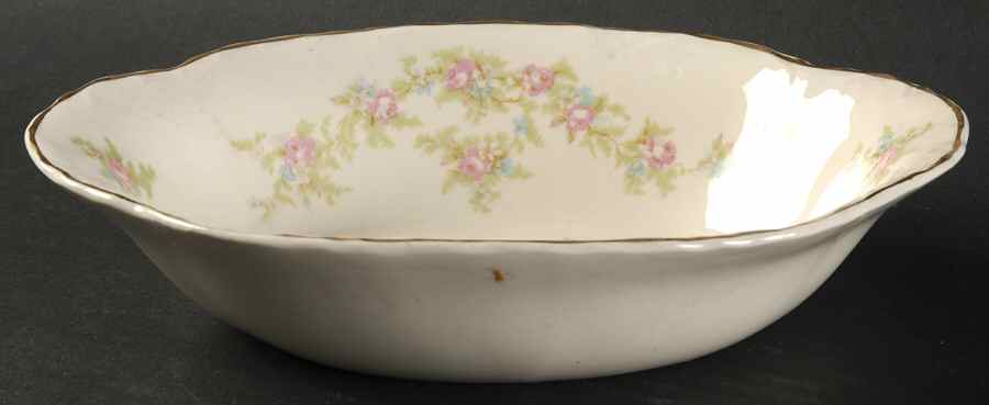 1697 (Scallop) 8" Oval Vegetable Bowl by Taylor, Smith & Taylor (Ts&T)-1