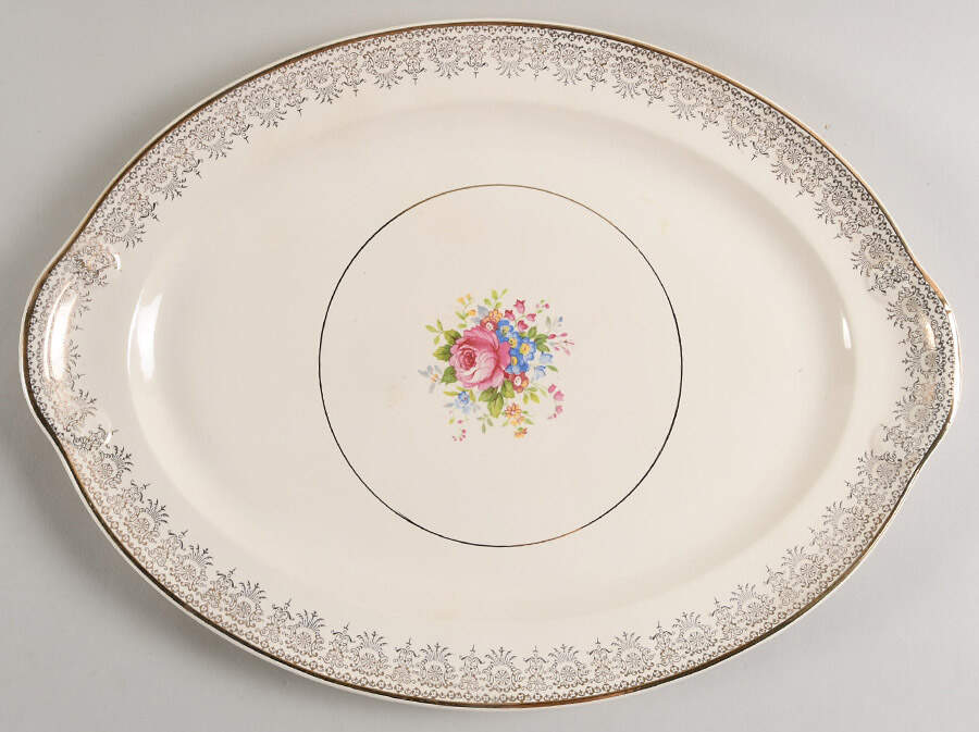 TST45 15" Oval Serving Platter by Taylor, Smith & Taylor (Ts&T)-1