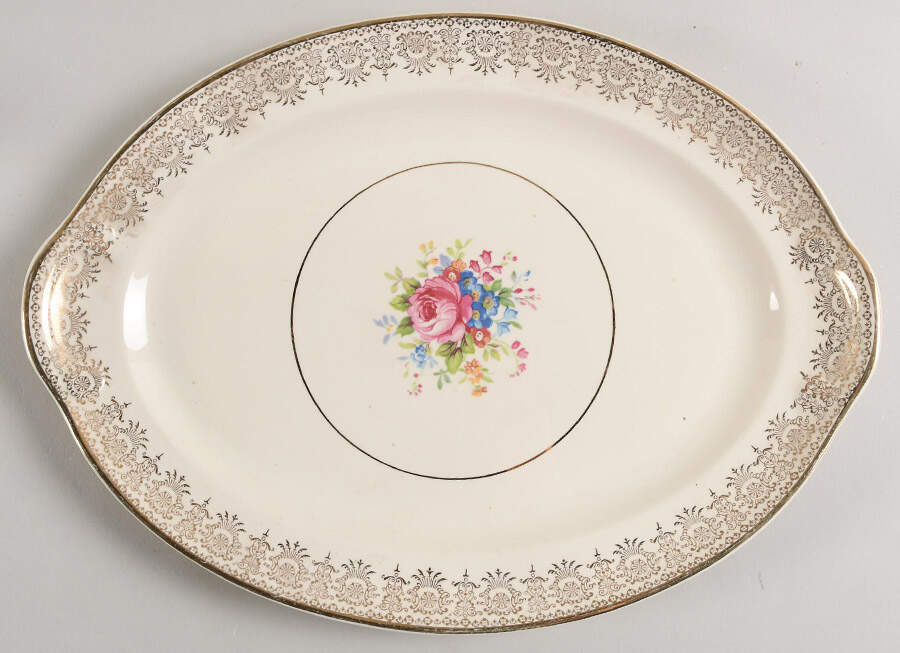 TST45 13" Oval Serving Platter by Taylor, Smith & Taylor (Ts&T)-1